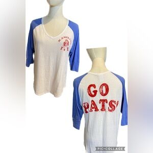 New England Patriots Long Sleeve Shirt "Go Pats"